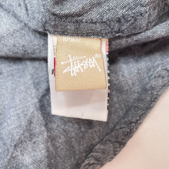 Stussy Gray Casual Button Down Shirt - Picture 8 of 13
